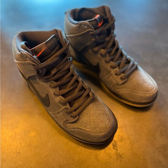 Nike SB Dunk High Pro Orange Label Smoke Grey | Men’s size 7, Women’s size 8.5 | - Picture 2 of 3